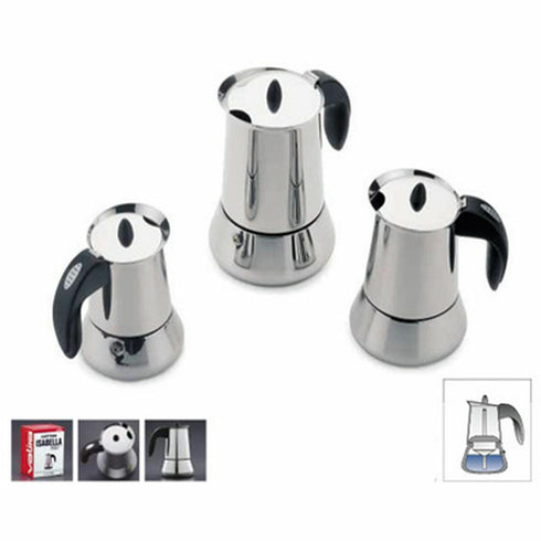 Cafetera Italiana Valira ISABELLA 4T Negro Acero Acero Inoxidable